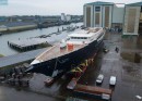 Project 721 from Oceanco, supposedly bought by Jeff Bezos, launches at Zwijndrecht shipyard