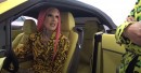 Jeffree Star shows off part of his custom car collection at his Los Angeles mansion