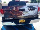Jesus and Satan on a Toyota Tundra
