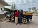 Jim Farley meets owner of a 1929 Ford Model A