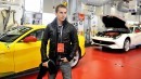 Jorge Lorenzo during another visit at Ferrari