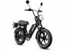 The HyperScorpion from Juiced Bikes, a moped-style electric bicycle that aims to deliver the complete package