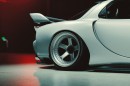 Widebody kit Mazda RX-7 FD3S rendering to reality by the_kyza