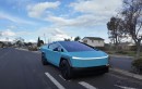 Tesla Cybertruck in Miami Blue