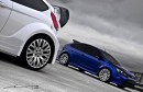 Kahn Ford Focus RS and Fiesta ST with Cosworth Wheels