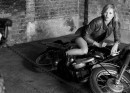 Kate Moss and Matchless clothing