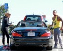 Kelly Brook and Gladiator Fiancee Are All About the SL 550