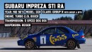 Ken Block drives 1990s Subaru Impreza Group N rally car
