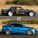 Hoonicorn vs the World, Ken Block vs Audi RS-3