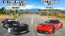 FORD vs FERRARI! DDE's Twin Turbo F12 vs Ken Block's 1400hp AWD Mustang // Hoonicorn vs The World 2