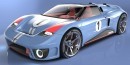 Ken Miles Ford GT Concept rendering