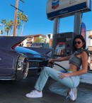 Kendall Jenner and Cadillac Eldorado Convertible