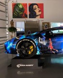 Kendo Kaponi's 23 Michael Jordan-inspired Lamborghini Aventador has unique reflective wrap