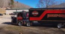 The KennyBilt or the Harley-Davidson 9-Wheel Camper is the most recognizable custom Harley