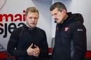 Kevin Magnussen and team principal Guenther Steiner
