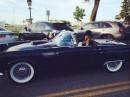 Khloe Kardashian Drives a 1955 Ford Thunderbird