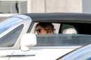 Khloe Kardashian Seen Driving a Rolls-Royce Phantom Drophead