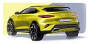 Kia XCeed facelift official sketch