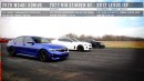 Kia Stinger GT Drag Races BMW M340i xDrive and Lexus IS F