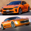 Kia Stinger GT Coupe rendering by jlord8