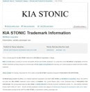Kia Stonic trademark