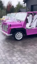 Kim Kardashian shows off her and her siblings' Christmas presents from mom: electric Mokes included an electric Moke in pink