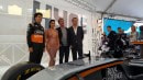 Kim Kardashian Shows Up in a Pink Latex Dress at Formula One Event