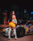 Kimberly Loaiza and Ferrari 458