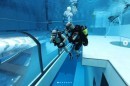 Deepspot is the world's deepest diving pool, with a maximum depth of 54.4 m (149ft)