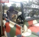 Koala Pictured While Trying to Drive a Land Rover