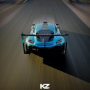 Koenigsegg Gemera Cup Car unlimited class hillclimb rendering by calcium_3d and karg_z