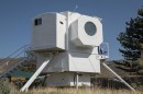 This tiny home on the Columbia River is inspired by the Lunar Lander but built using boat-building methods