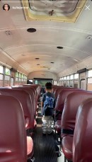 Travis Scott and Kylie Jenner's daughter gets a real school bus as a surprise present