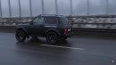 Lada Niva Bronto with BMW twin turbo engine and full cabin port