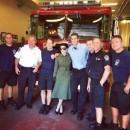 Lady Gaga Checks Massive Truck at Toronto Firehall