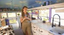 "Lady Lavender" Is a Cheap yet Charming Tiny Home/Art Studio on Wheels With a Bathtub