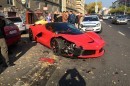 LaFerrari crash in Budapest