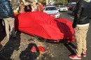 LaFerrari crash in Budapest: covered hypercar