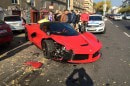 LaFerrari crash in Budapest