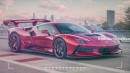 2025 Ferrari F250 LaFerrari successor rendering by Real Automotive