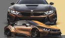 Laid Out BMW i8 Chocolate rendering by musartwork
