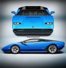 Lamborghini Aventador LP780-4 Ultimae rendered with 50th anniversary 1971 Countach DNA by spdesignsest on Instagram