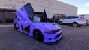 Lambo Doors on a Dodge Charger Are Real, Look a Little Strange