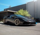 Lamborghini Huracan Performante forged carbon fiber on ANRKY Wheels