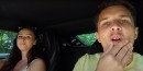 Girlfriend driving Lamborghini Aventador Huracan Evo RWD