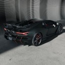 Lamborghini Revuelto SVJ Batman rendering by sdesyn