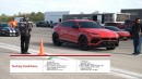 Lambo Urus standing mile test at Johnny Bohmer Proving Grounds
