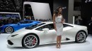 Lamborghini Girls at the Paris Motor Show 2014