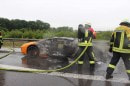 Lamborghini Aventador Burns to a Crisp on German Autobahn