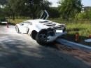 Crashed Lamborghini Aventador